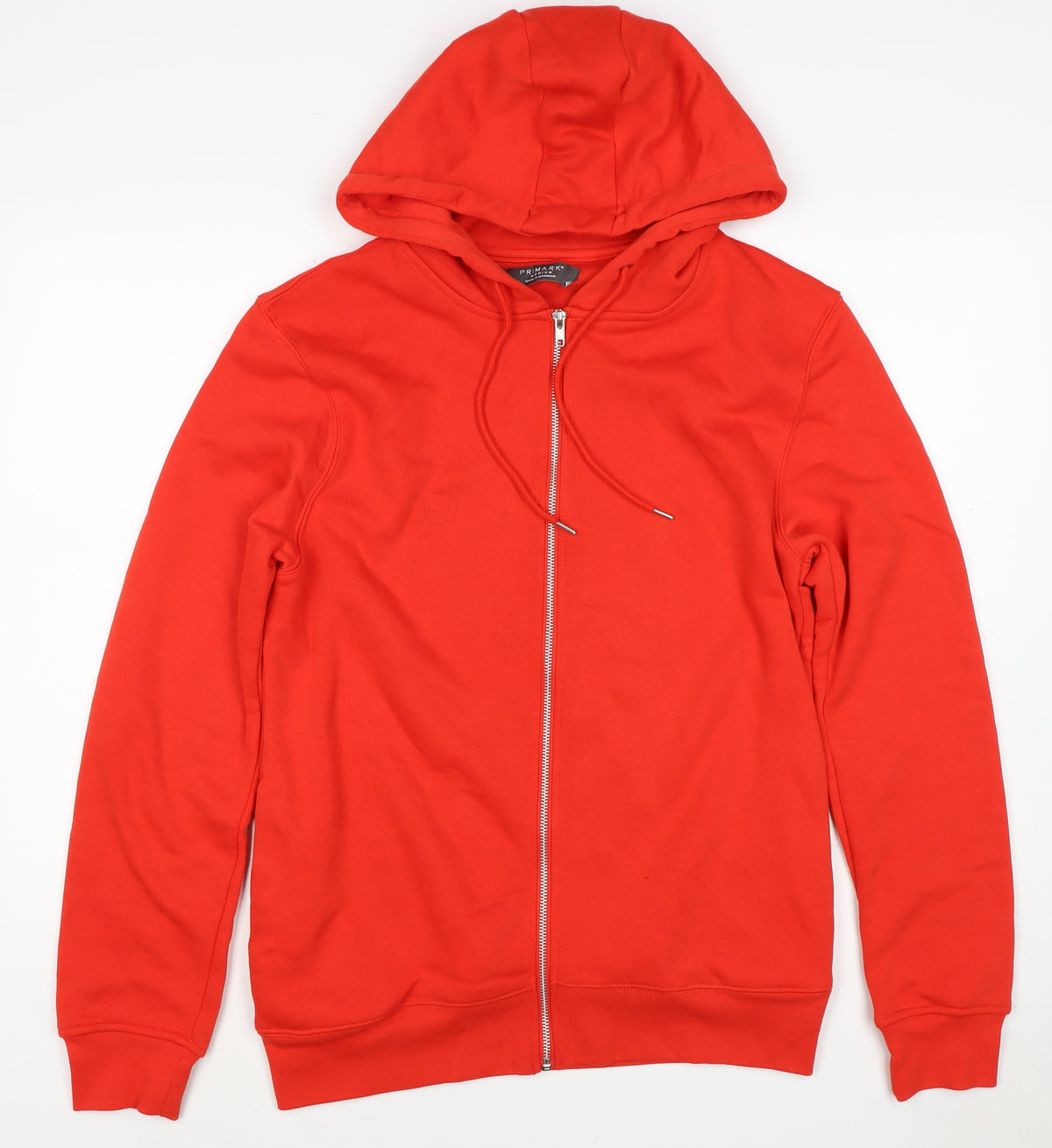 Primark Premium Men’s Red M Full Zip Hoodie Drawstring Pockets