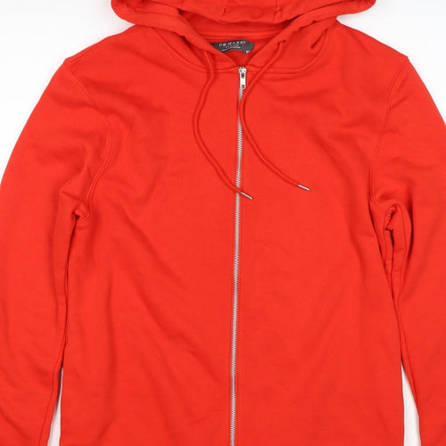Primark Premium Men’s Red M Full Zip Hoodie Drawstring Pockets