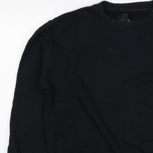 Converse Women’s Black M Logo Crew Neck Pullover Sweatshirt