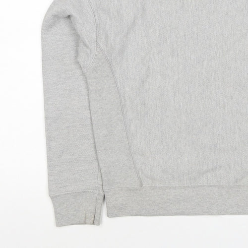 Champion Women Grey XS Reverse Weave Logo Crew Neck Pullover Sweatshirt