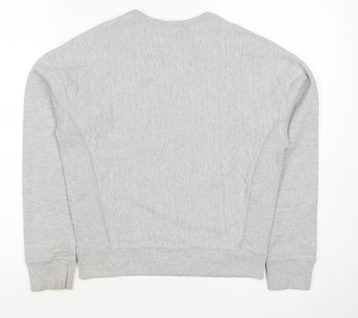 Champion Women Grey XS Reverse Weave Logo Crew Neck Pullover Sweatshirt