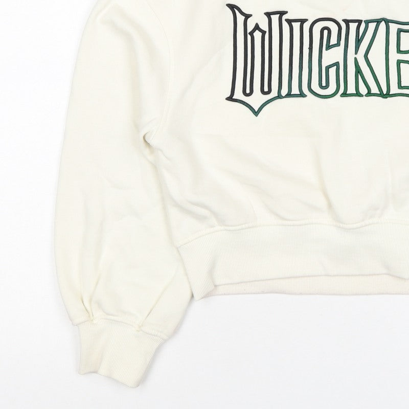 Wicked Girls Ivory Embroidered Logo Pullover Jumper 11-12 Years