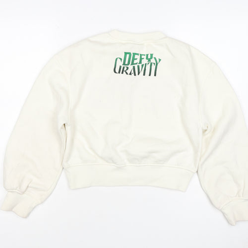 Wicked Girls Ivory Embroidered Logo Pullover Jumper 11-12 Years