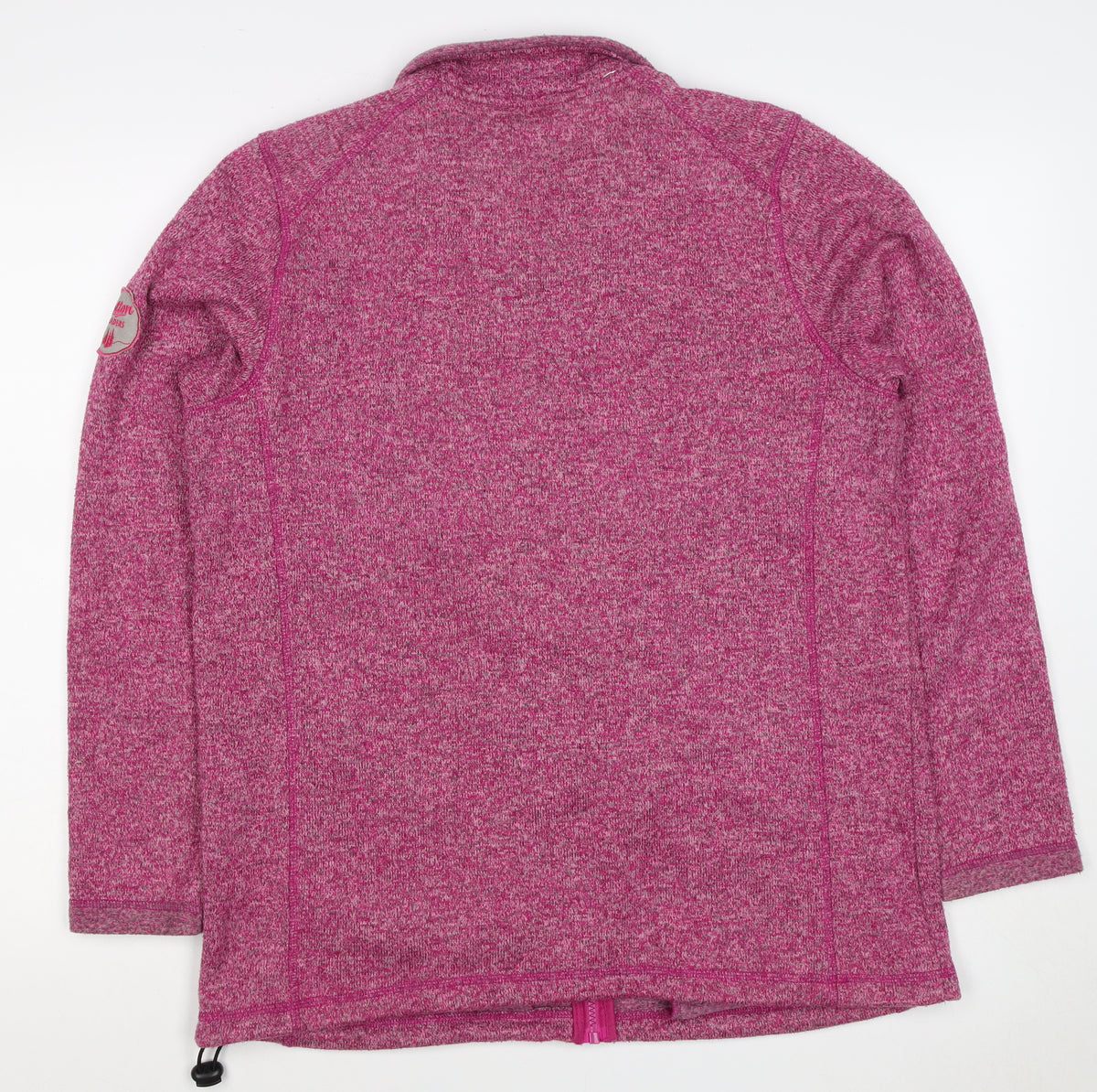 Cotton Traders Women’s Pink M Fleece Full Zip Collared Jacket