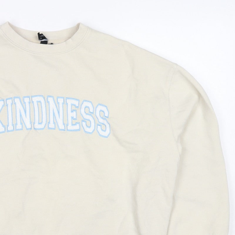Additional view of Nobody's Child Women’s Ivory M Kindness Embroidered Sweatshirt