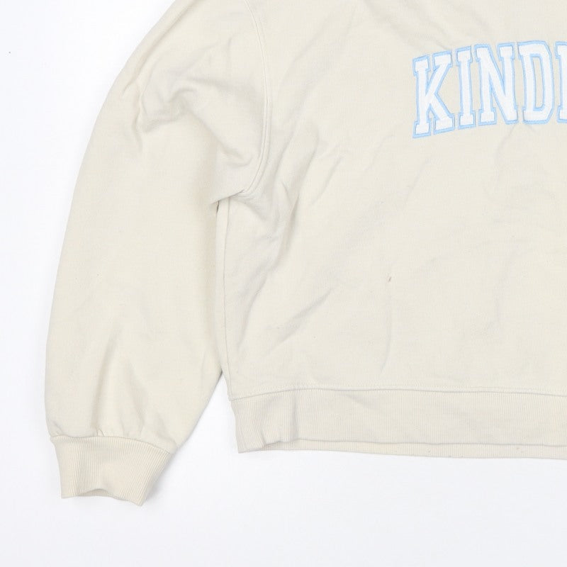 Additional view of Nobody's Child Women’s Ivory M Kindness Embroidered Sweatshirt