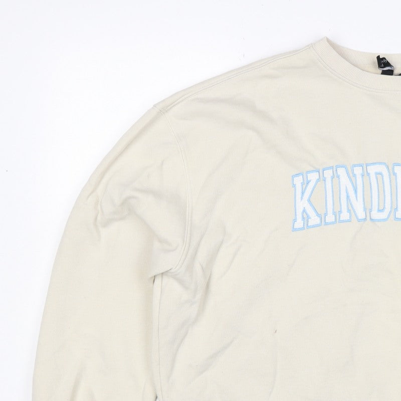 Additional view of Nobody's Child Women’s Ivory M Kindness Embroidered Sweatshirt