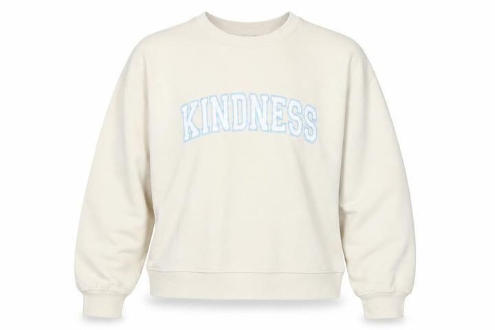 Nobody's Child Women’s Ivory M Kindness Embroidered Sweatshirt