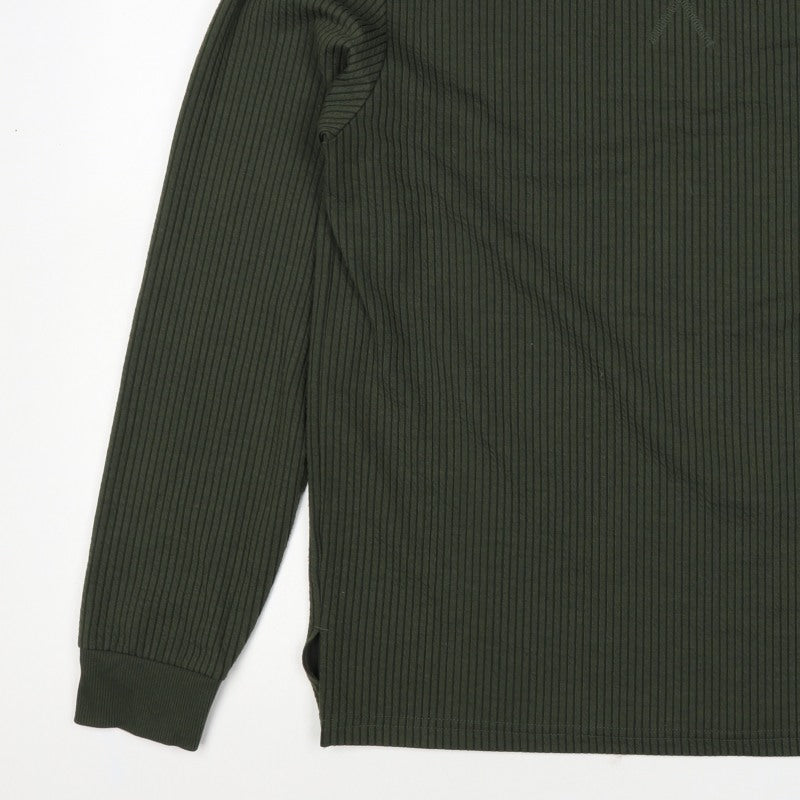 Primark Men’s Green M Ribbed Crew Neck Pullover Sweatshirt