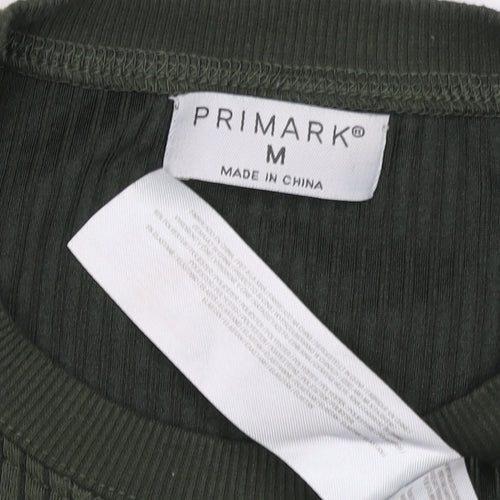 Primark Men’s Green M Ribbed Crew Neck Pullover Sweatshirt