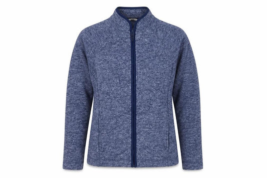 Tu Women Blue Size 12 Basic Full Zip Fleece Jacket with Pockets