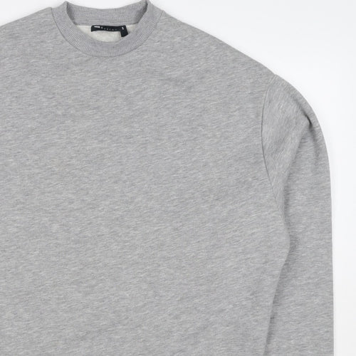 ASOS Design Men’s Grey XS Crew Neck Fleece Pullover Sweatshirt