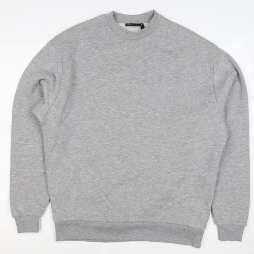 ASOS Design Men’s Grey XS Crew Neck Fleece Pullover Sweatshirt