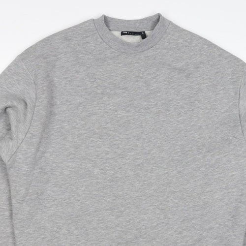 ASOS Design Men’s Grey XS Crew Neck Fleece Pullover Sweatshirt