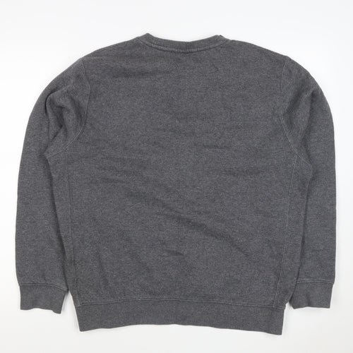 Nike Men’s Grey M Pullover Crew Neck Logo Sweatshirt