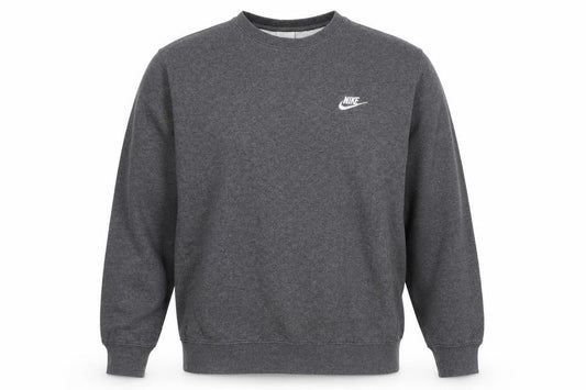 Nike Men’s Grey M Pullover Crew Neck Logo Sweatshirt
