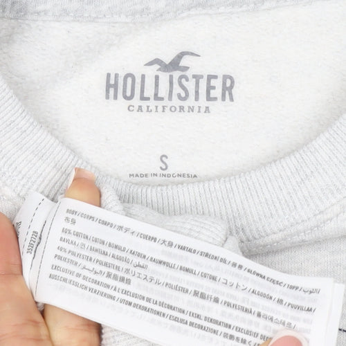 Hollister Women’s Grey S Nautical Croatia Graphic Pullover Sweatshirt