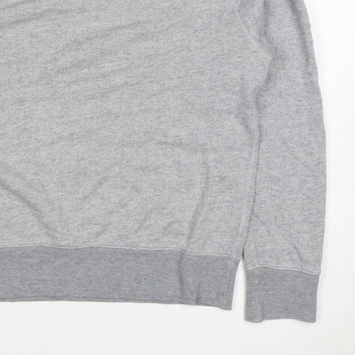 H&M Edition Men’s Grey M Crew Neck Cotton Silk Pullover Sweatshirt