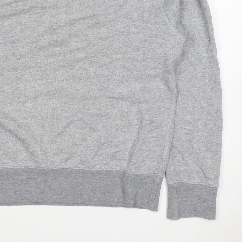 H&M Edition Men’s Grey M Crew Neck Cotton Silk Pullover Sweatshirt