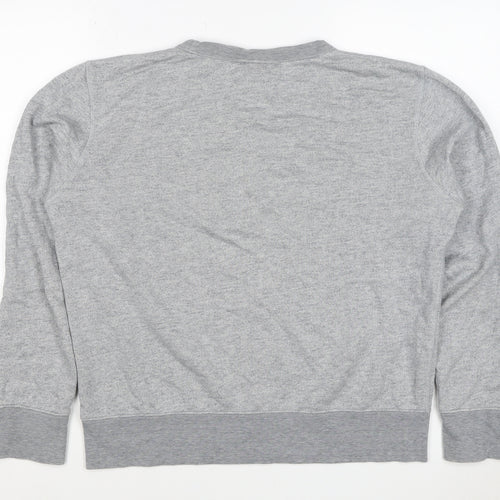 H&M Edition Men’s Grey M Crew Neck Cotton Silk Pullover Sweatshirt