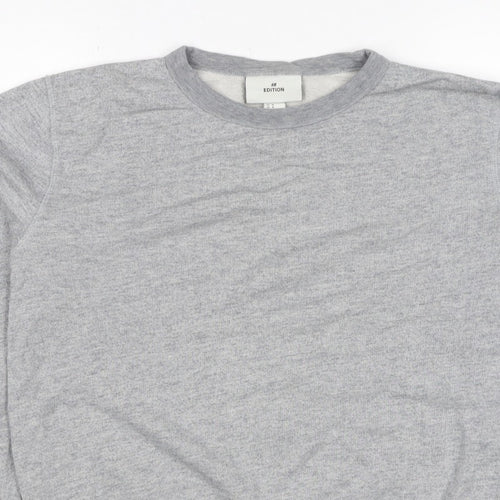 H&M Edition Men’s Grey M Crew Neck Cotton Silk Pullover Sweatshirt