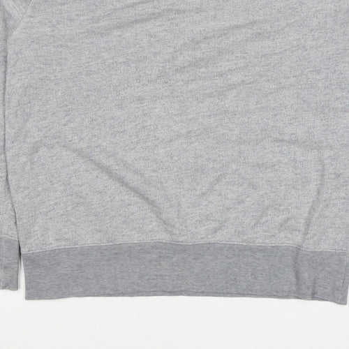 H&M Edition Men’s Grey M Crew Neck Cotton Silk Pullover Sweatshirt