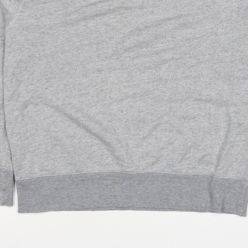 H&M Edition Men’s Grey M Crew Neck Cotton Silk Pullover Sweatshirt
