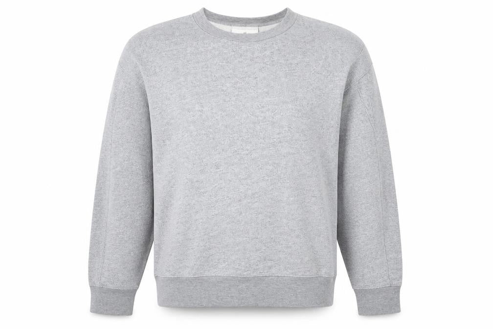 H&M Edition Men’s Grey M Crew Neck Cotton Silk Pullover Sweatshirt