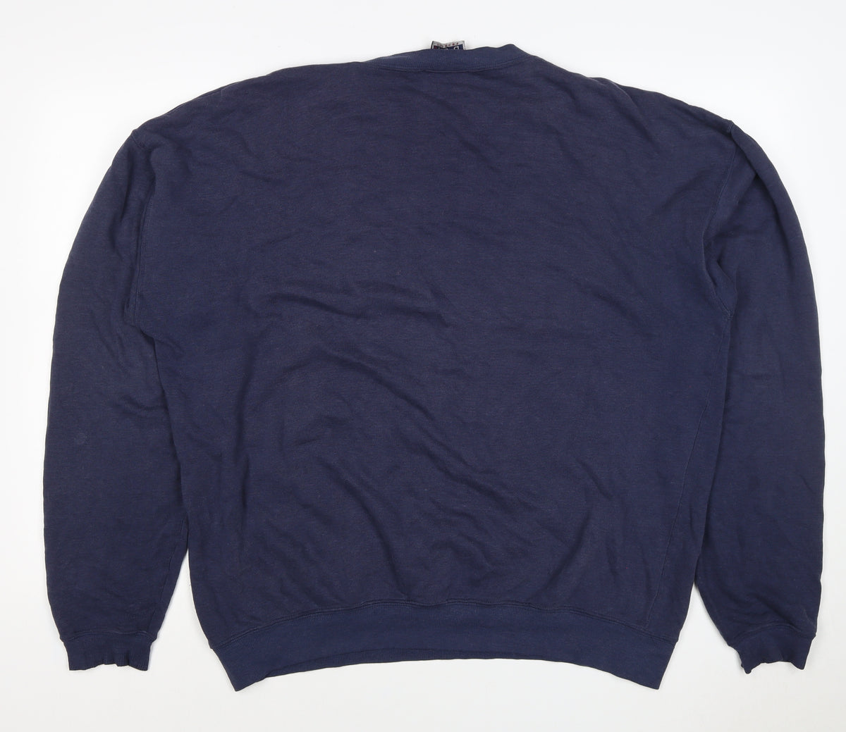 Bugle Boy Men’s Blue XL Crew Neck Embroidered Logo Pullover Sweatshirt