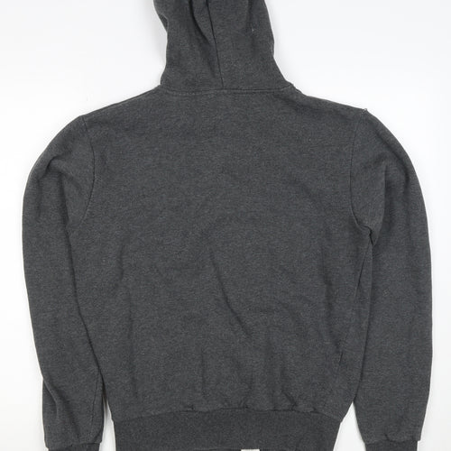 Ellesse Men’s Grey Small Full Zip Logo Hoodie Sports Fleece