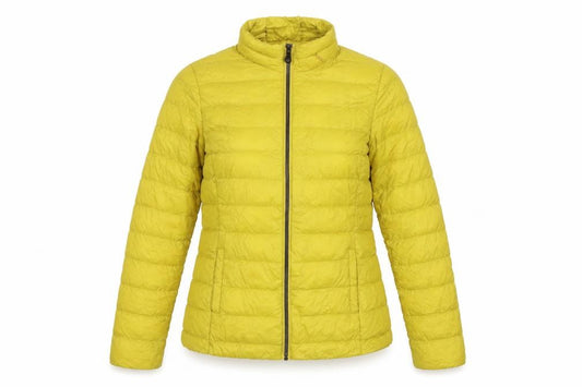Marks & Spencer Women Yellow UK 10 Down Puffer Jacket Quilted Zip