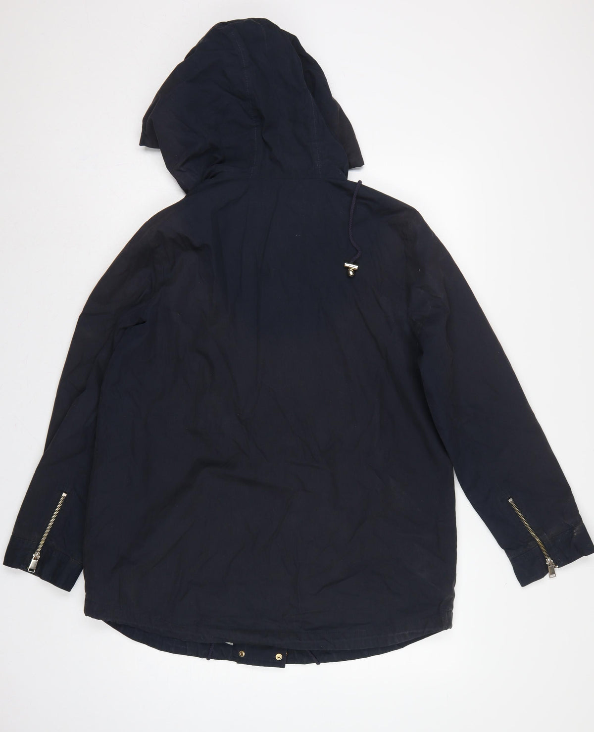 Mint Velvet Women’s Blue UK 14 Hooded Parka Cotton Jacket