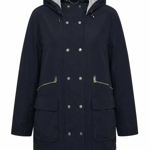 Mint Velvet Women’s Blue UK 14 Hooded Parka Cotton Jacket