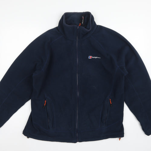 Berghaus Men’s Blue L Fleece Full Zip Outdoor Hiking Jacket