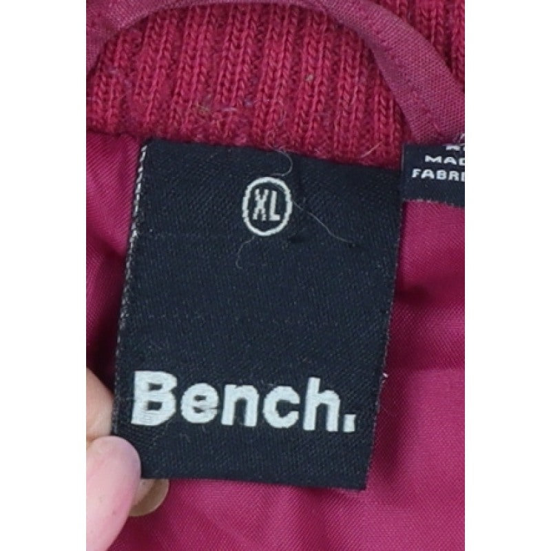 Bench Women’s Pink UK 14 Hooded Faux Fur Trim Parka Jacket