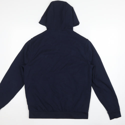 Autograph Men Navy M 38-40 Puffer Hooded Shower Resistant Jacket