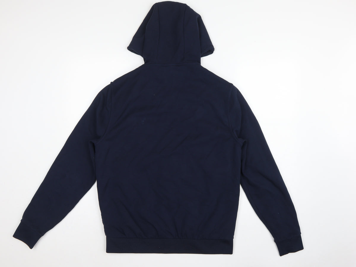 Autograph Men Navy M 38-40 Puffer Hooded Shower Resistant Jacket