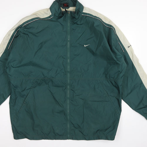 Nike Men’s Green XL Vintage Full Zip Windbreaker Jacket
