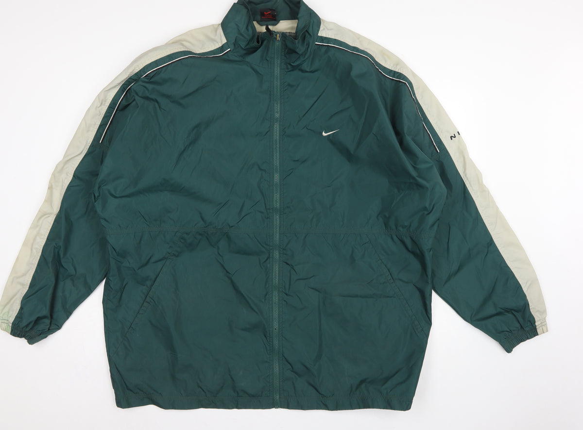 Nike Men’s Green XL Vintage Full Zip Windbreaker Jacket