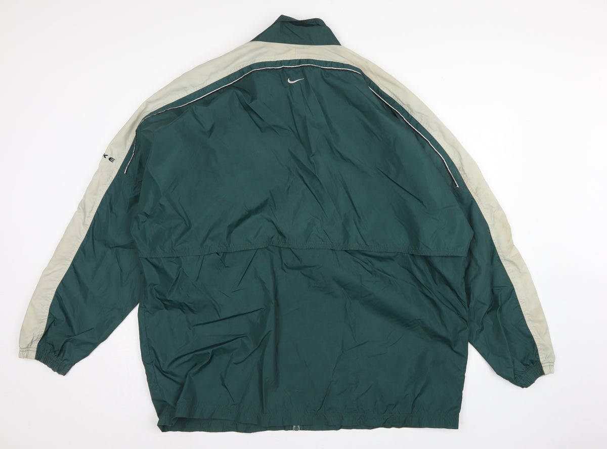 Nike Men’s Green XL Vintage Full Zip Windbreaker Jacket
