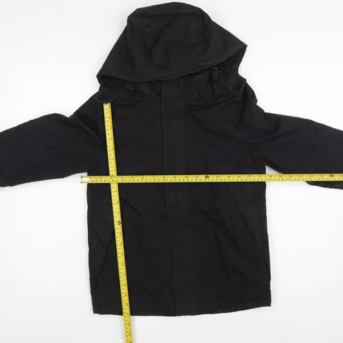 Slazenger Boys Black 11-12 Years Hooded Parka Jacket Winter Coat