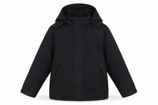 Slazenger Boys Black 11-12 Years Hooded Parka Jacket Winter Coat