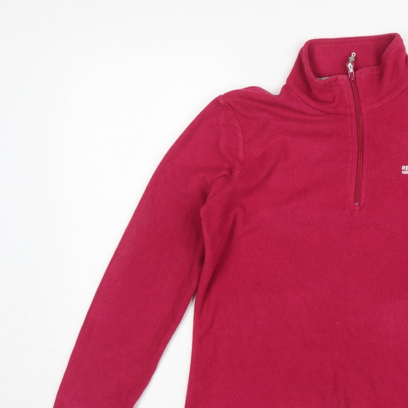 Regatta Women's Pink UK 4 Pullover 1/4 Zip Fleece Sweatshirt