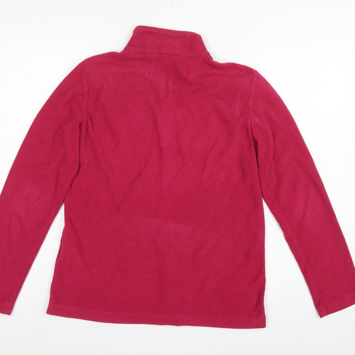 Regatta Women's Pink UK 4 Pullover 1/4 Zip Fleece Sweatshirt