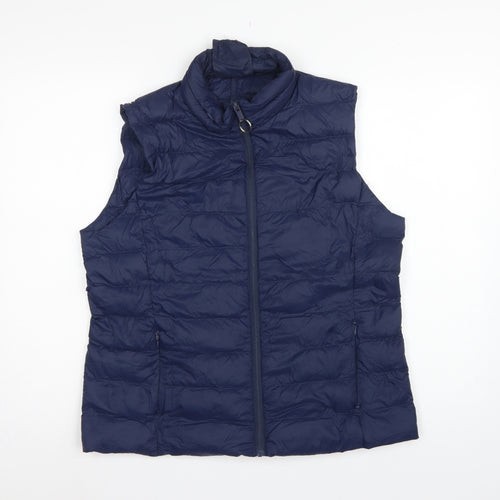 Marks & Spencer Women’s Blue UK 14 Quilted Down Puffer Gilet