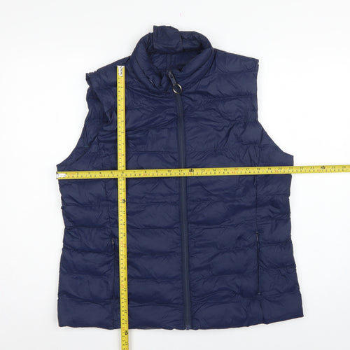 Marks & Spencer Women’s Blue UK 14 Quilted Down Puffer Gilet