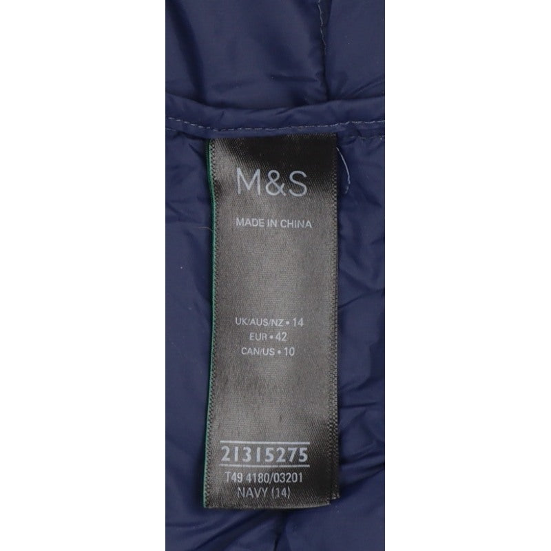 Marks & Spencer Women’s Blue UK 14 Quilted Down Puffer Gilet