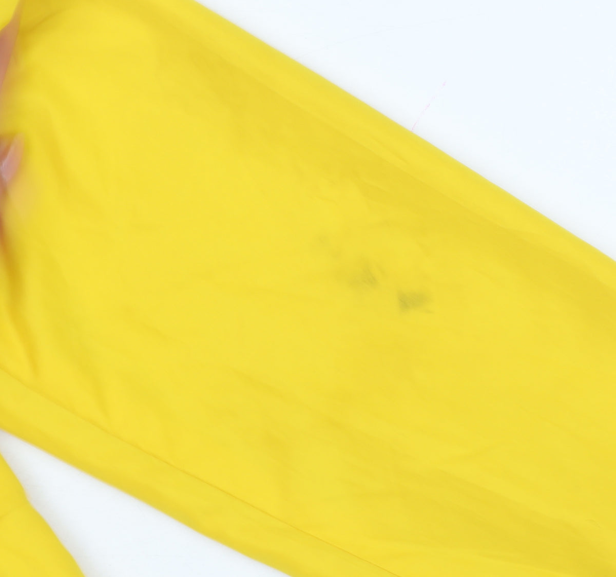Divided H&M Women Yellow XS Hooded Anorak Jacket Drawstring