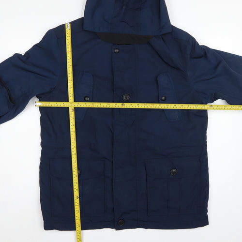 Next Men’s Blue Large Hooded Padded Parka Jacket