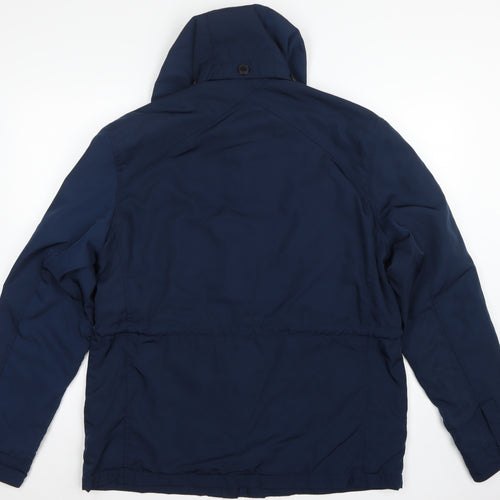 Next Men’s Blue Large Hooded Padded Parka Jacket